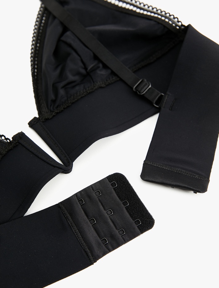  Balensiz Dolgusuz Dantelli Bralet Sütyen