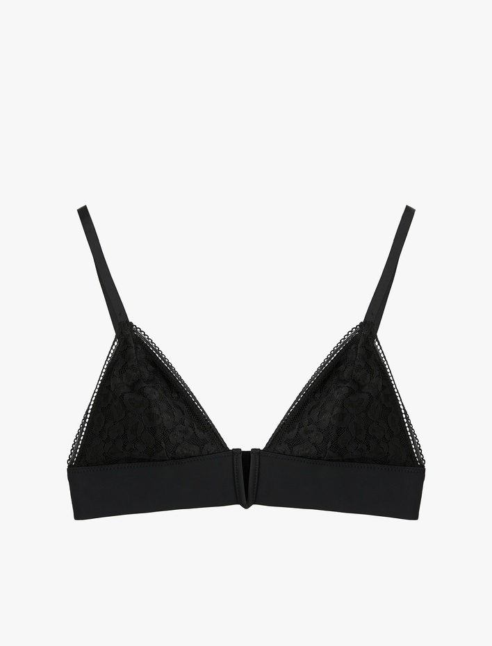  Balensiz Dolgusuz Dantelli Bralet Sütyen