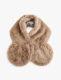 Suni Kürklü Uzun Atkı