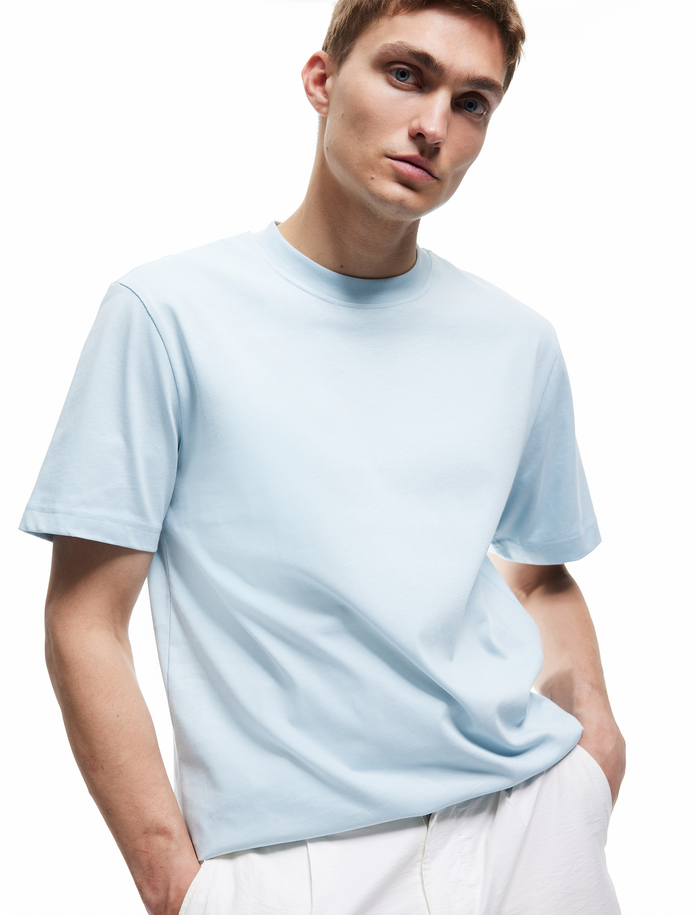   Basic Tişört Regular Fit Kısa Kollu Bisiklet Yaka Pamuklu