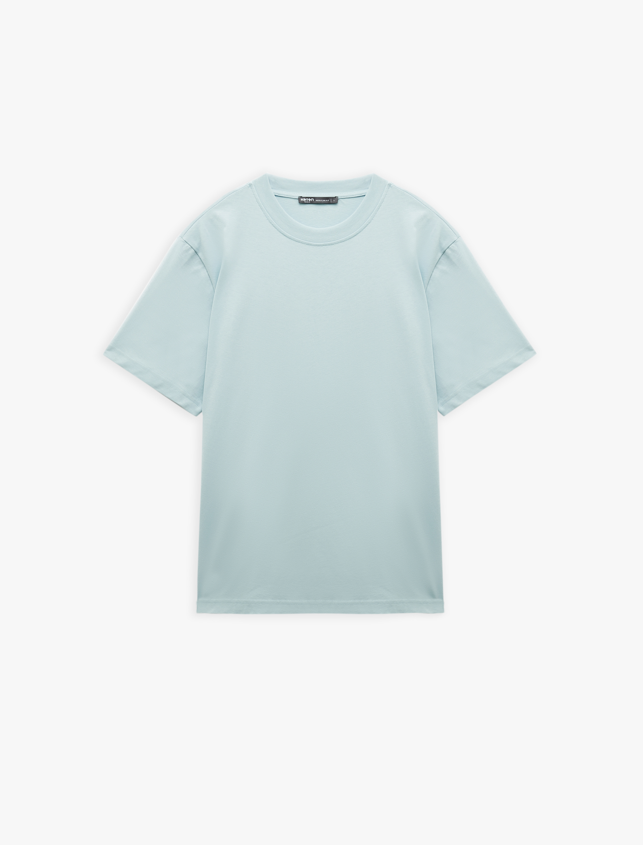   Basic Tişört Regular Fit Kısa Kollu Bisiklet Yaka Pamuklu