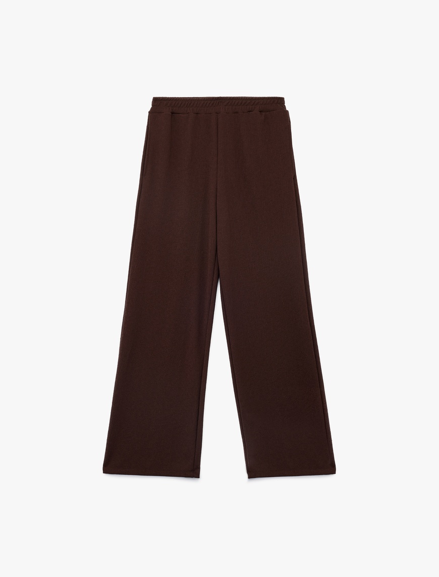   Beli Lastikli Regular Fit Cepli Eşofman Pantolon