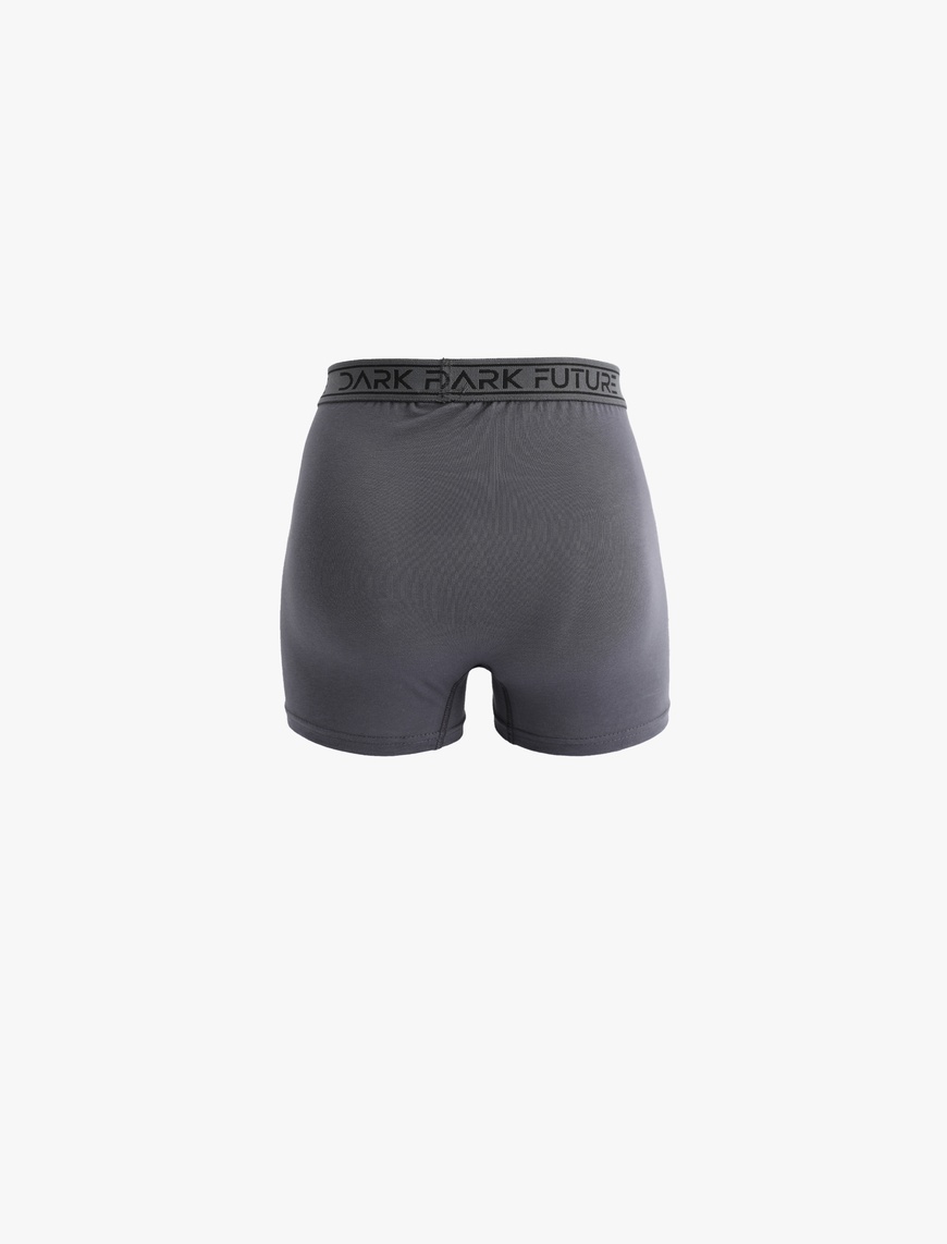   Pamuklu Baskılı Lastikli 3'lü Boxer Seti