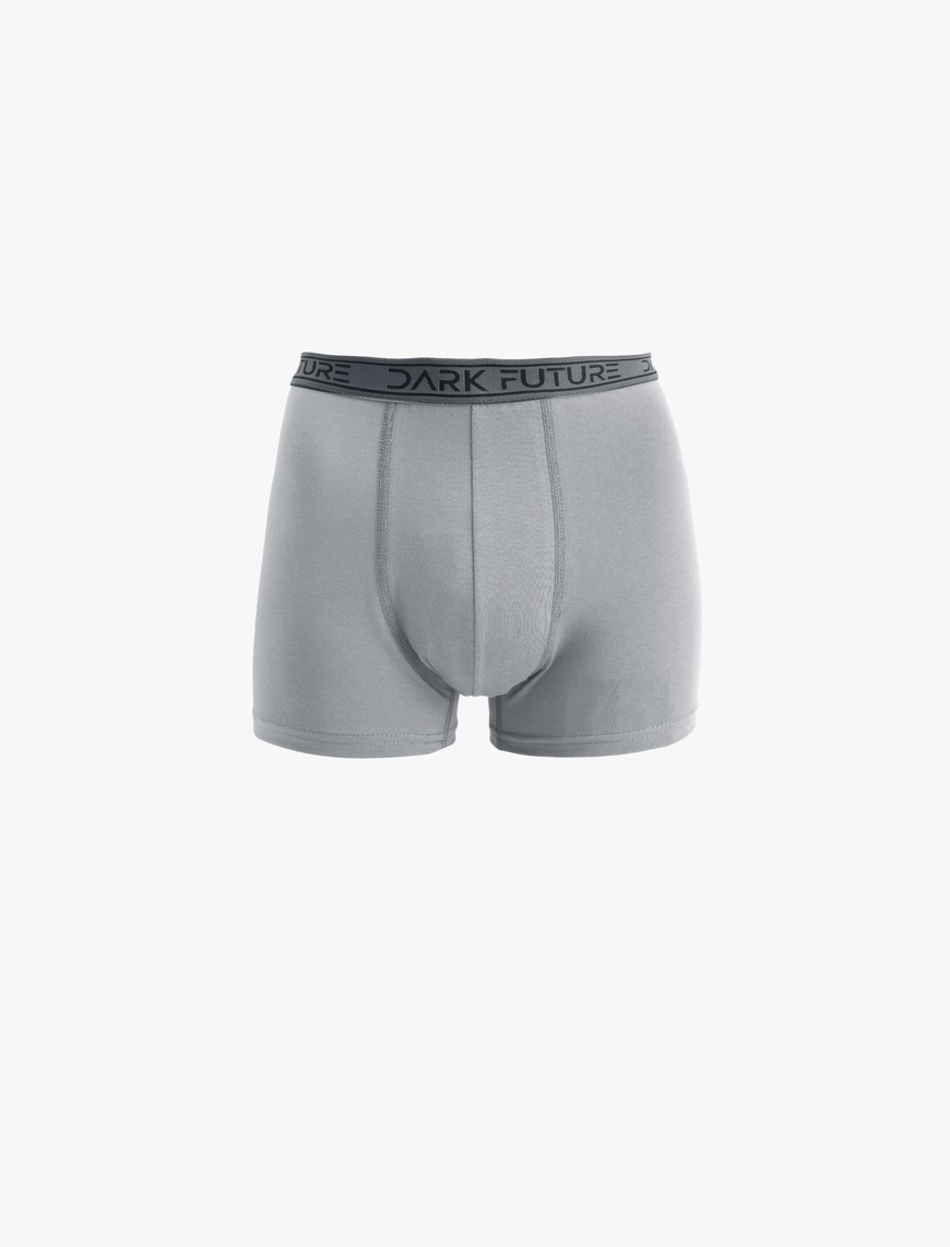   Pamuklu Baskılı Lastikli 3'lü Boxer Seti