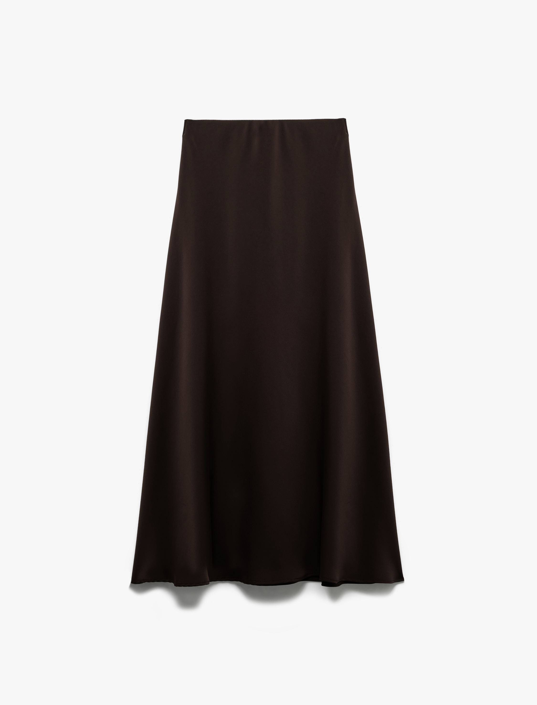   Regular Fit Midi Boy Saten Kloş Etek