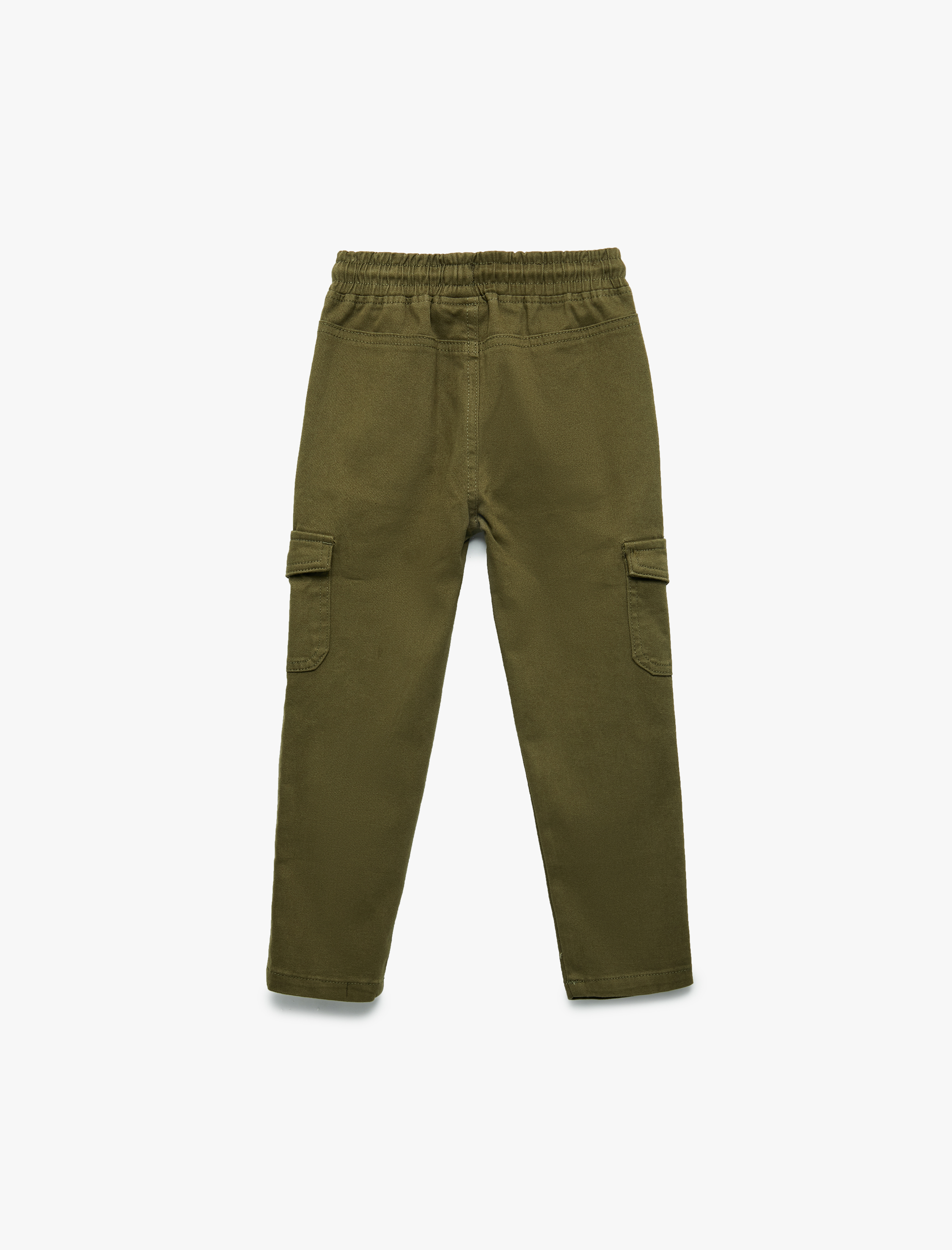  Erkek Bebek Kargo Cepli Beli Bağlamalı Pamuklu Pantolon