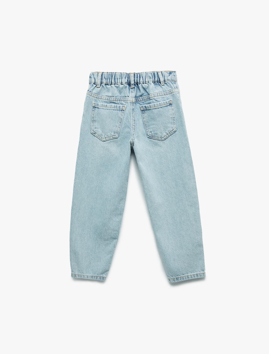  Erkek Bebek Rahat Kesim Pamuklu Denim Pantolon