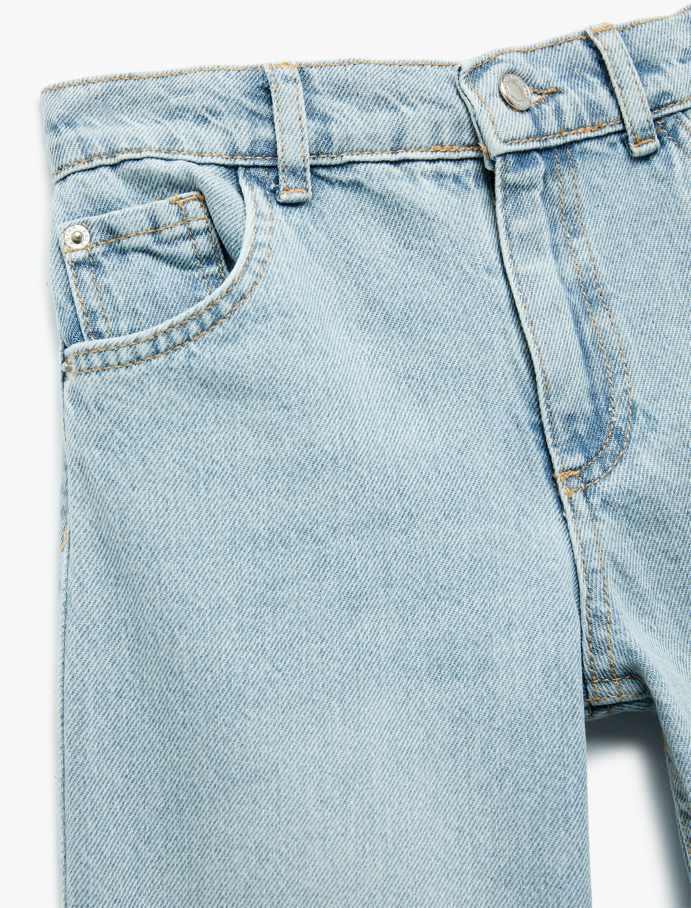  Erkek Bebek Rahat Kesim Pamuklu Denim Pantolon