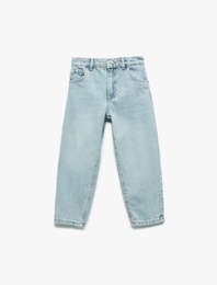Rahat Kesim Pamuklu Denim Pantolon