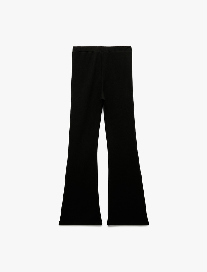 Kız Çocuk Taş Detaylı Beli Lastikli İspanyol Paça Pantolon