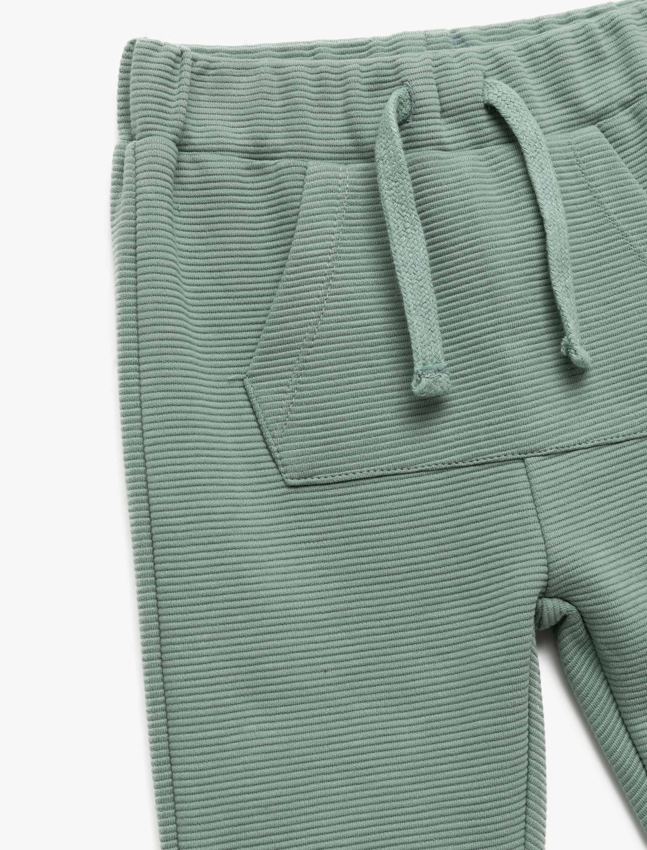  Erkek Bebek Kanguru Cepli Beli Lastikli Pamuklu Jogger Eşofman Altı