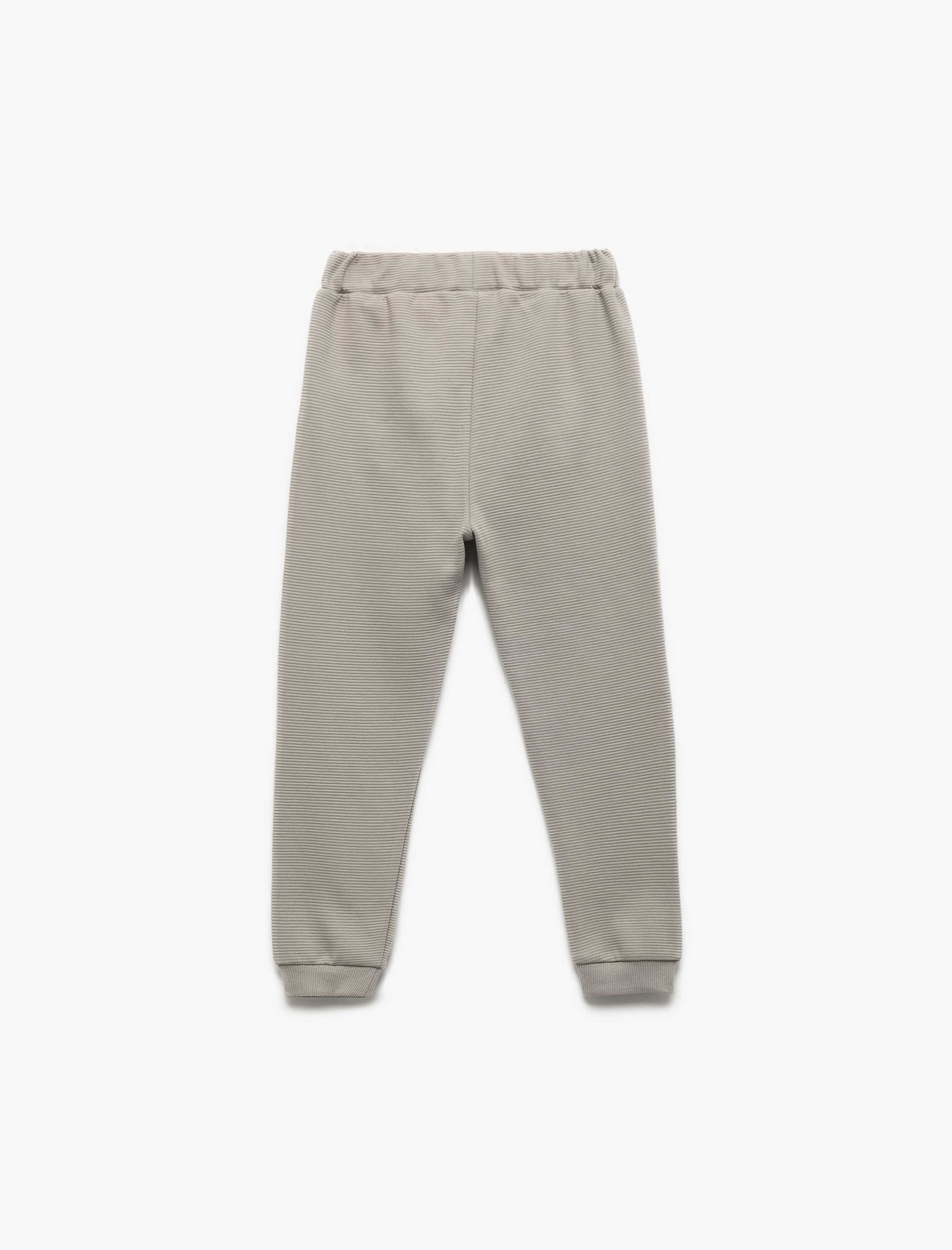  Erkek Bebek Kanguru Cepli Beli Lastikli Pamuklu Jogger Eşofman Altı