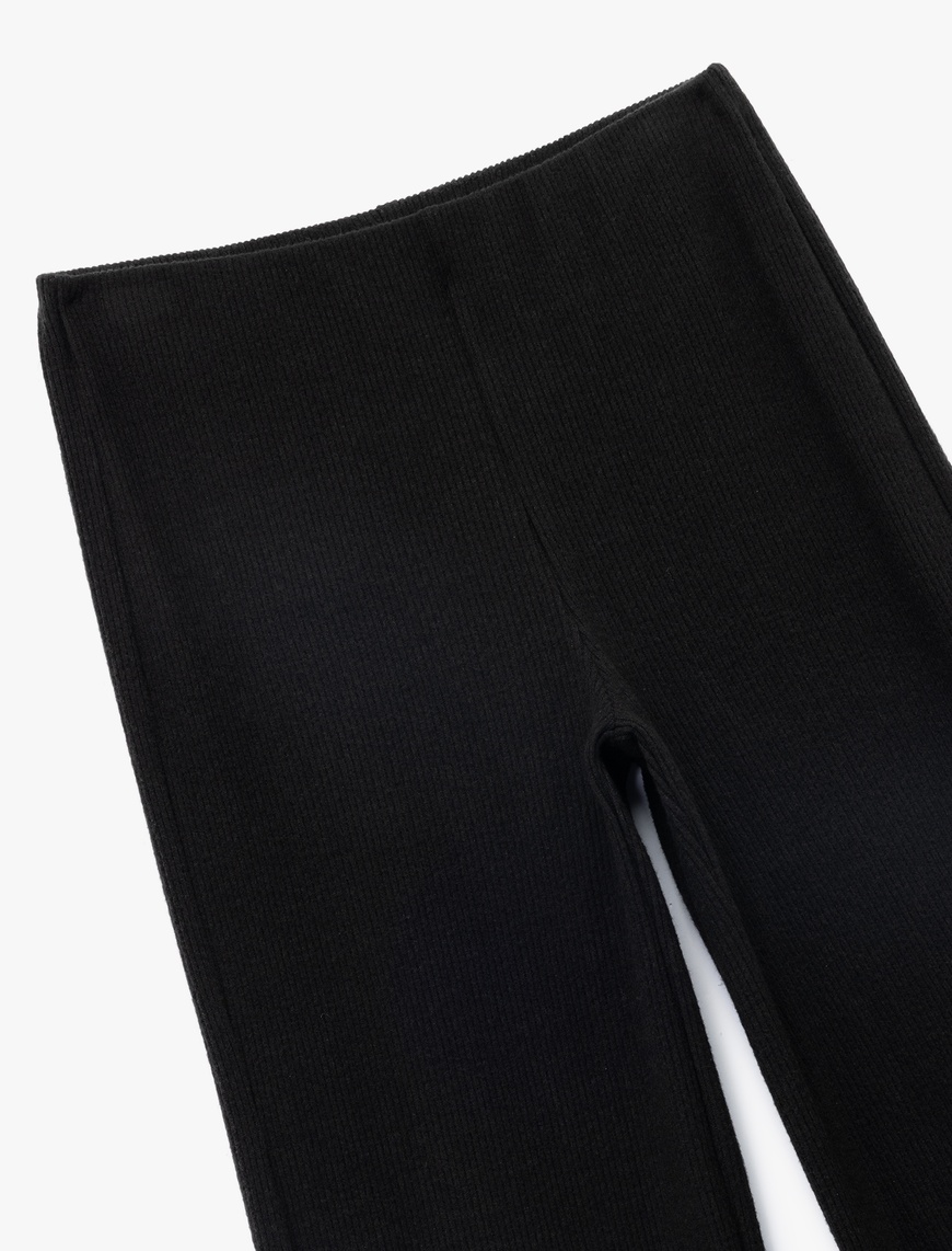   Kaşkorse Rahat Kalıp Ribanalı Geniş Paça Pantolon
