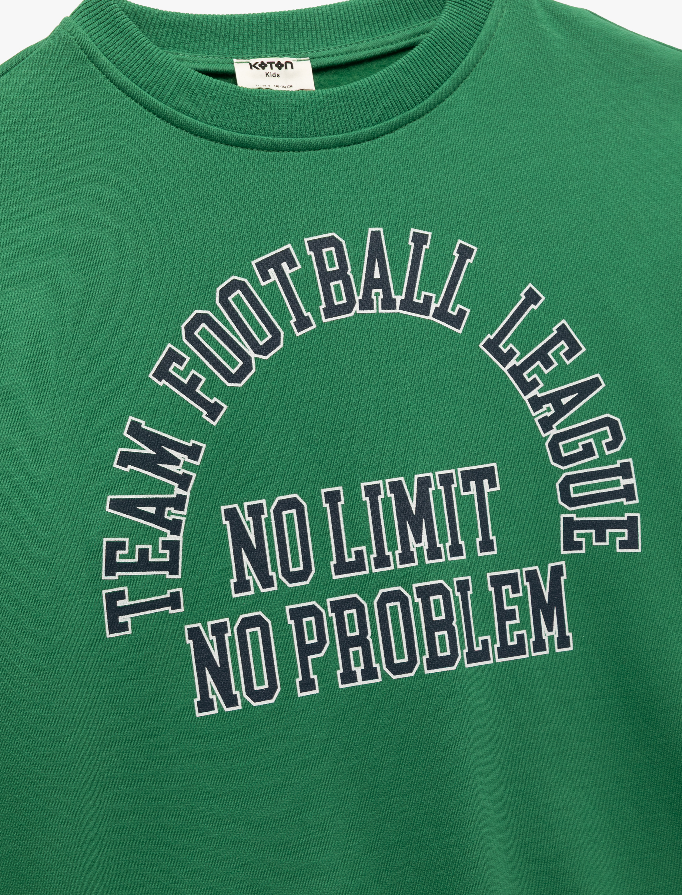  Erkek Çocuk Bisiklet Yaka Uzun Kollu Pamuklu Baskılı Sweatshirt