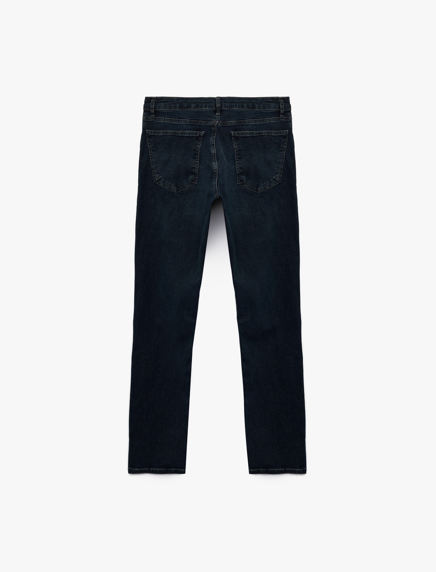   Pamuklu Normal Bel Straight Fit Jean Pantolon - Mark Jean
