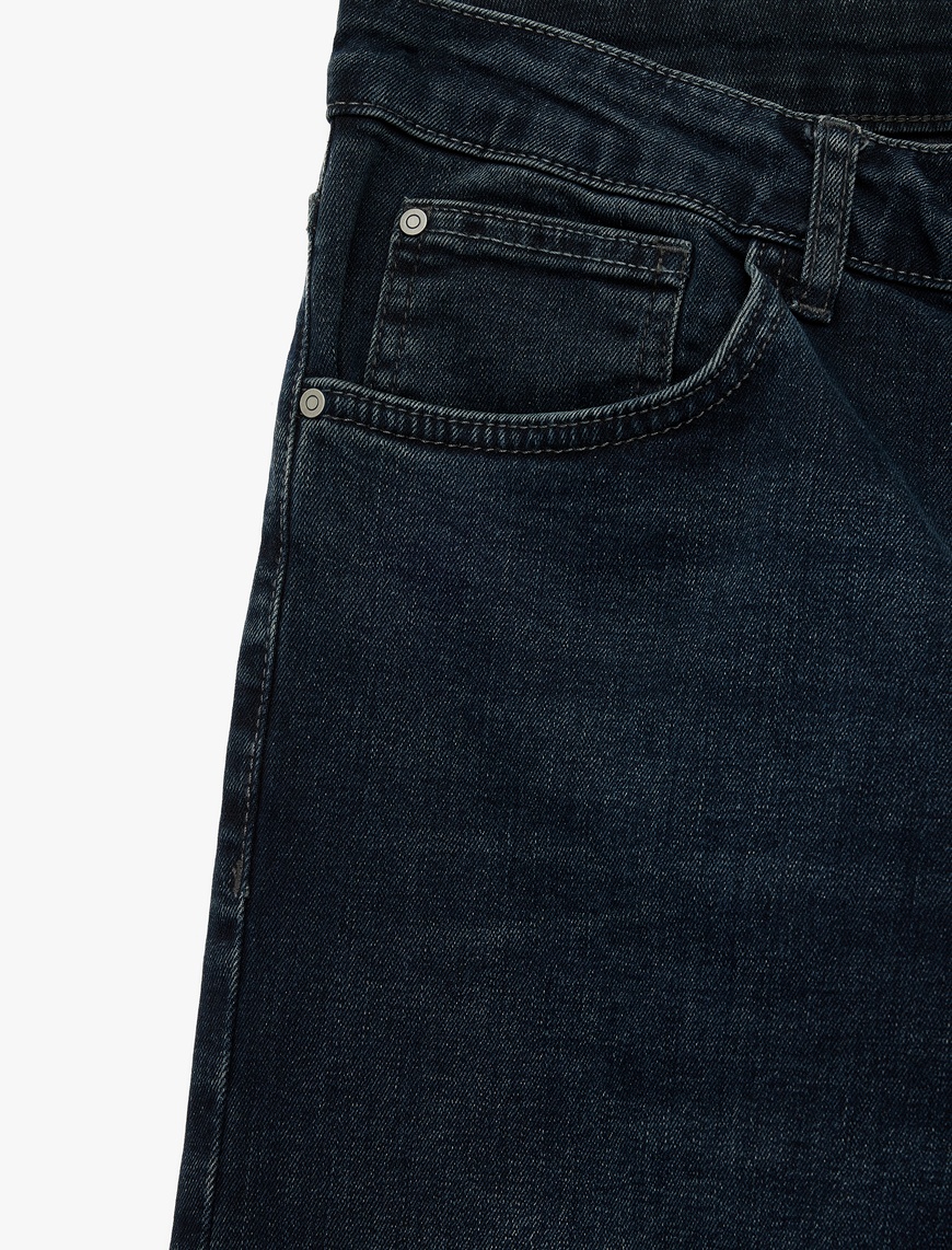   Pamuklu Normal Bel Straight Fit Jean Pantolon - Mark Jean