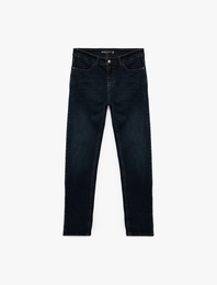 Pamuklu Normal Bel Slim Fit Jean Pantolon -  Brad Jean