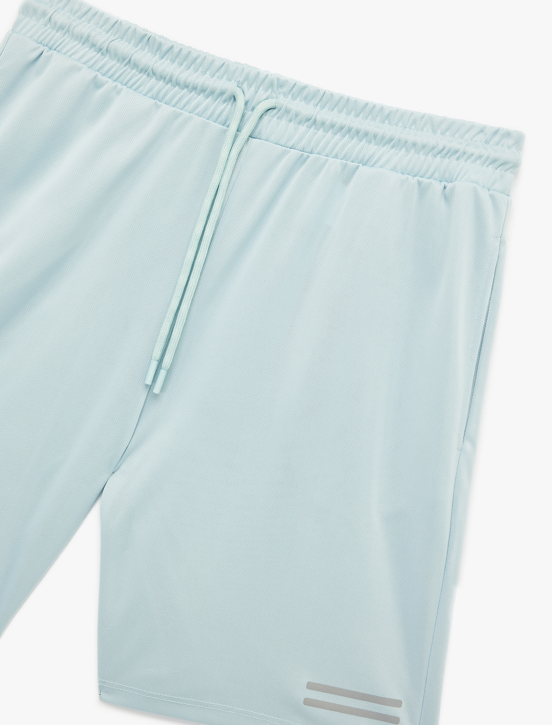   Cep Detaylı Beli Bağcıklı Baskılı Spor Şort