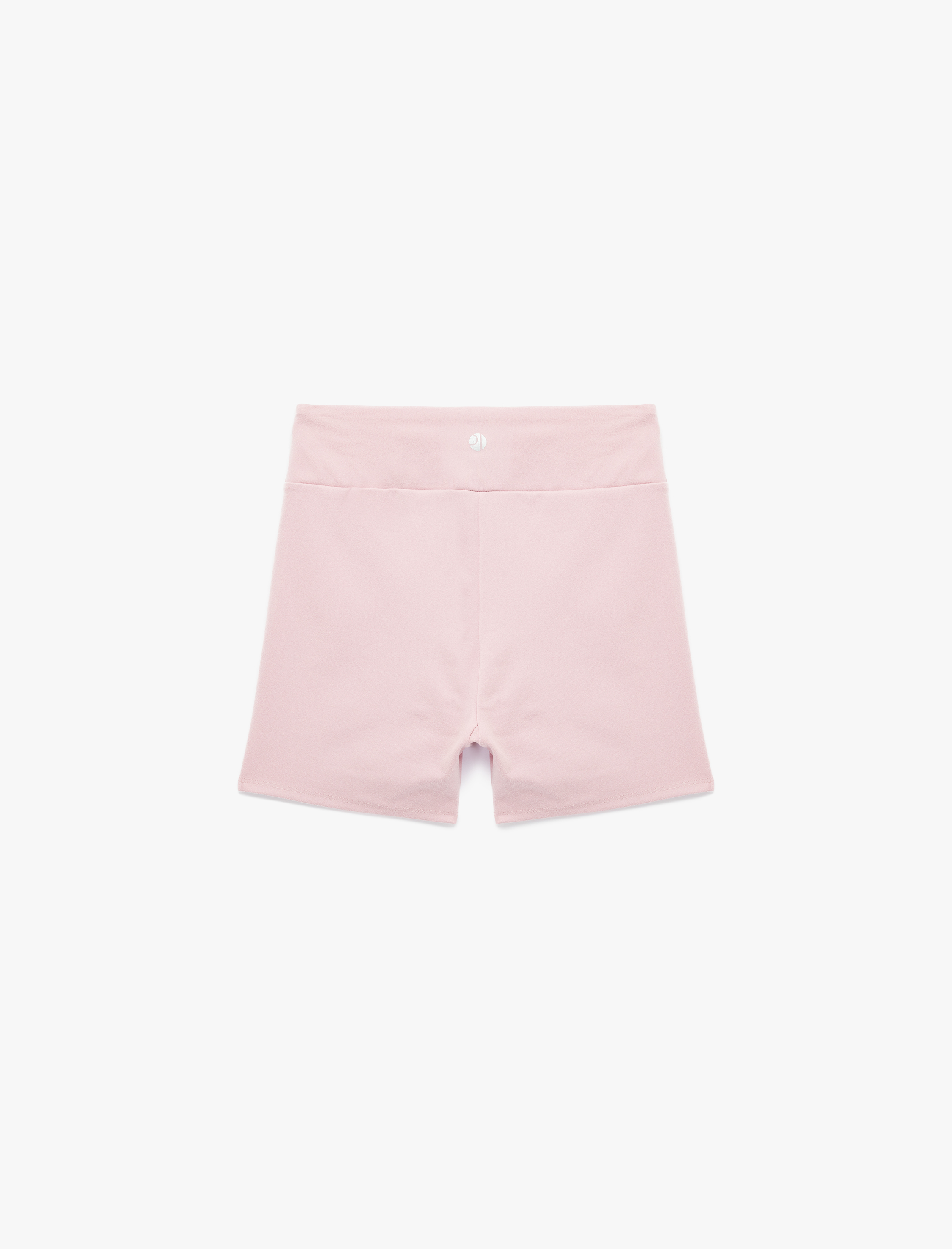   Yüksek Bel Slim Fit Mini Biker Spor Tayt