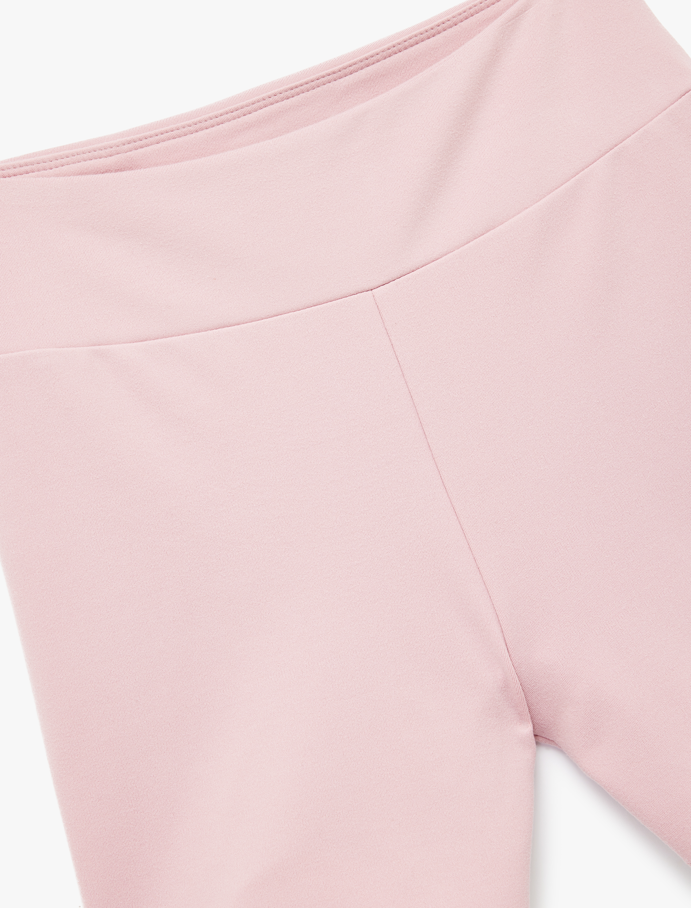   Yüksek Bel Slim Fit Mini Biker Spor Tayt