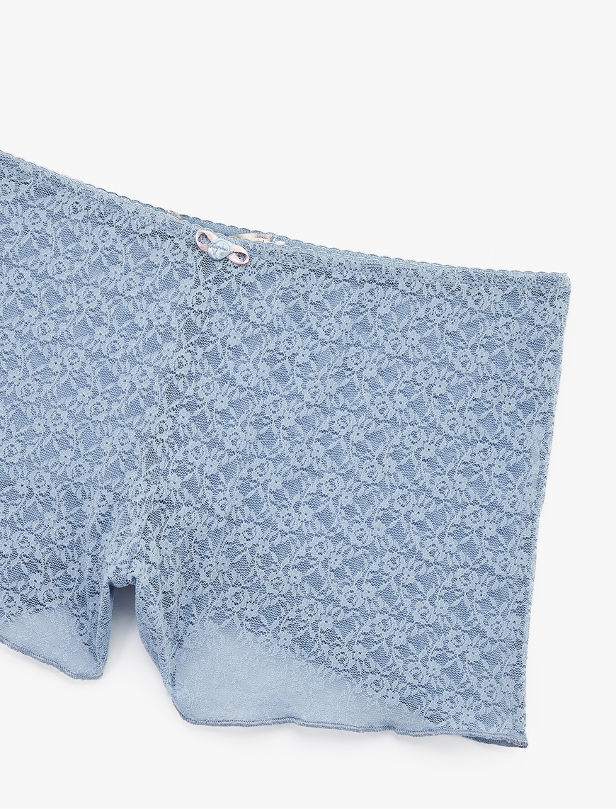   Dantelli Mini Şort Pijama Altı