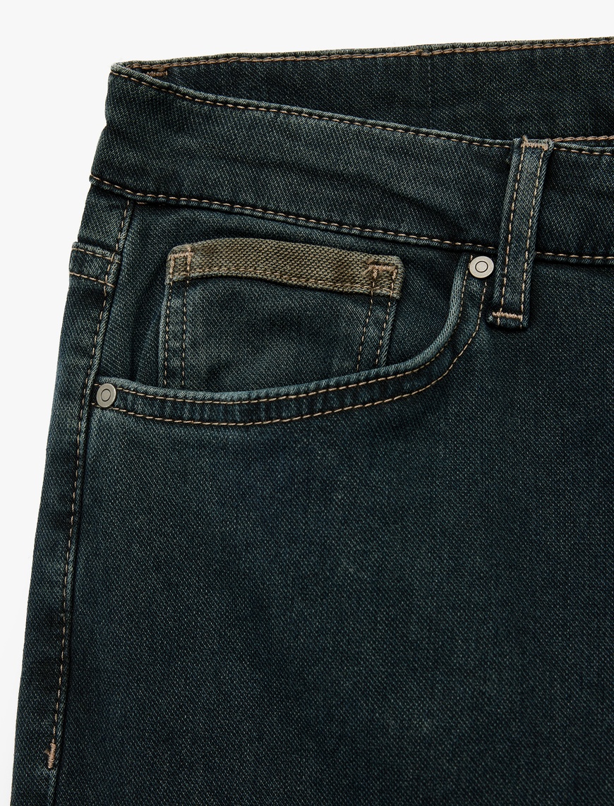   Normal Bel Pamuklu Straight Fit Jean Pantolon - Mark Jean