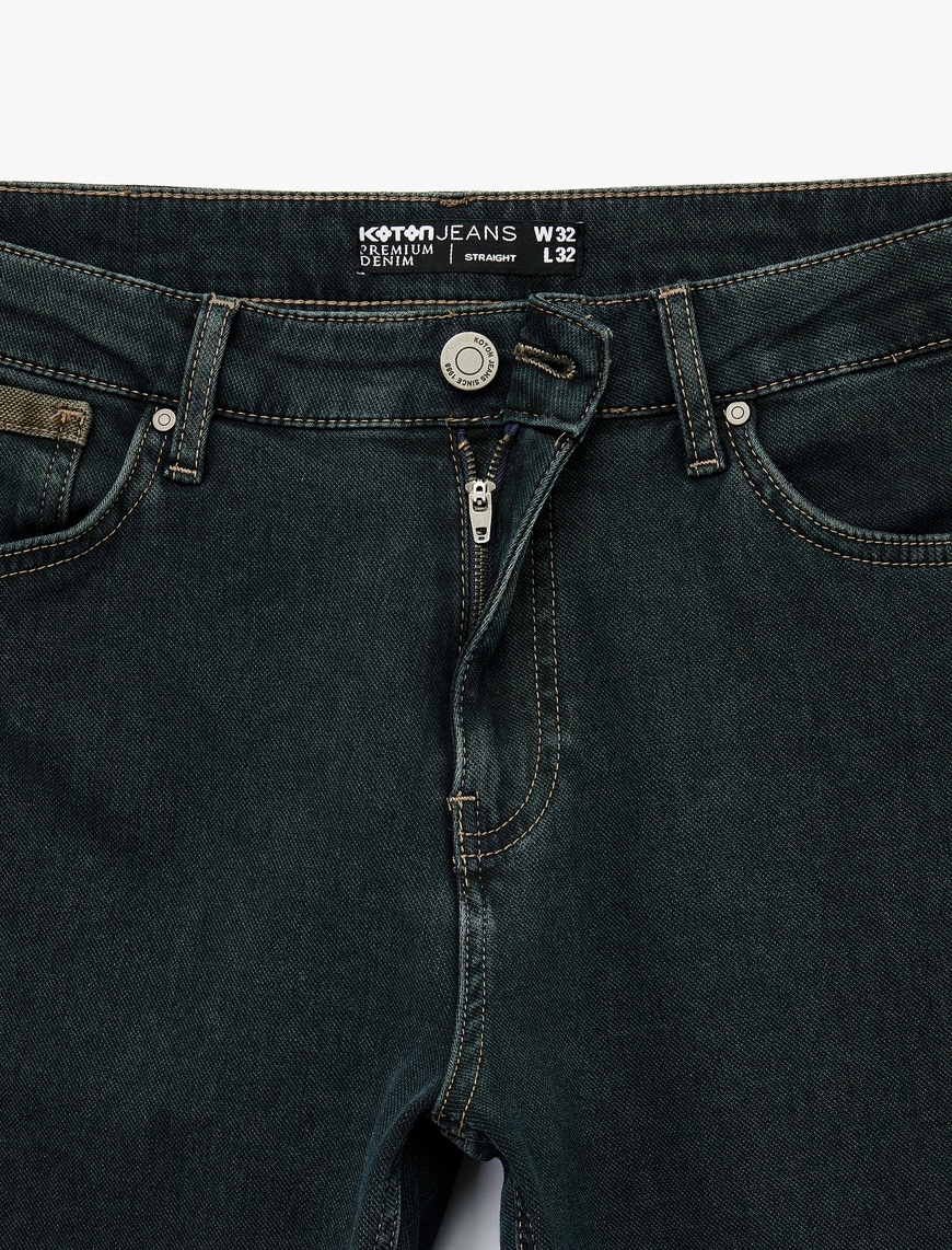   Normal Bel Pamuklu Straight Fit Jean Pantolon - Mark Jean