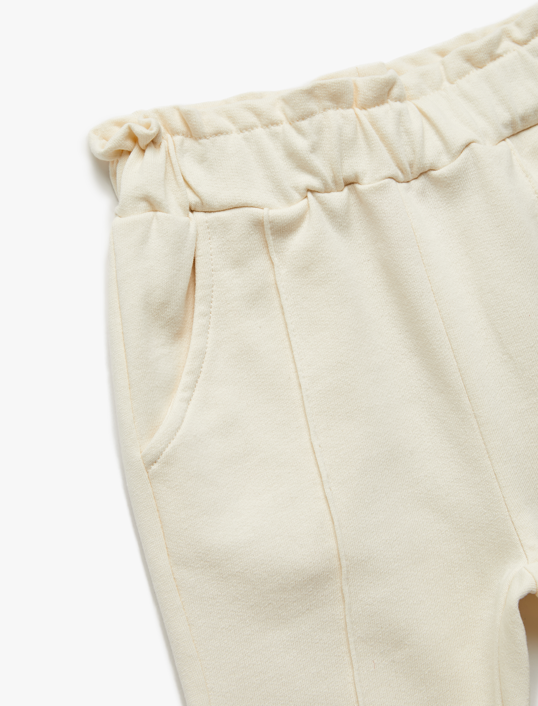  Kız Bebek Pamuklu Şardonlu Cepli Jogger Eşofman Altı