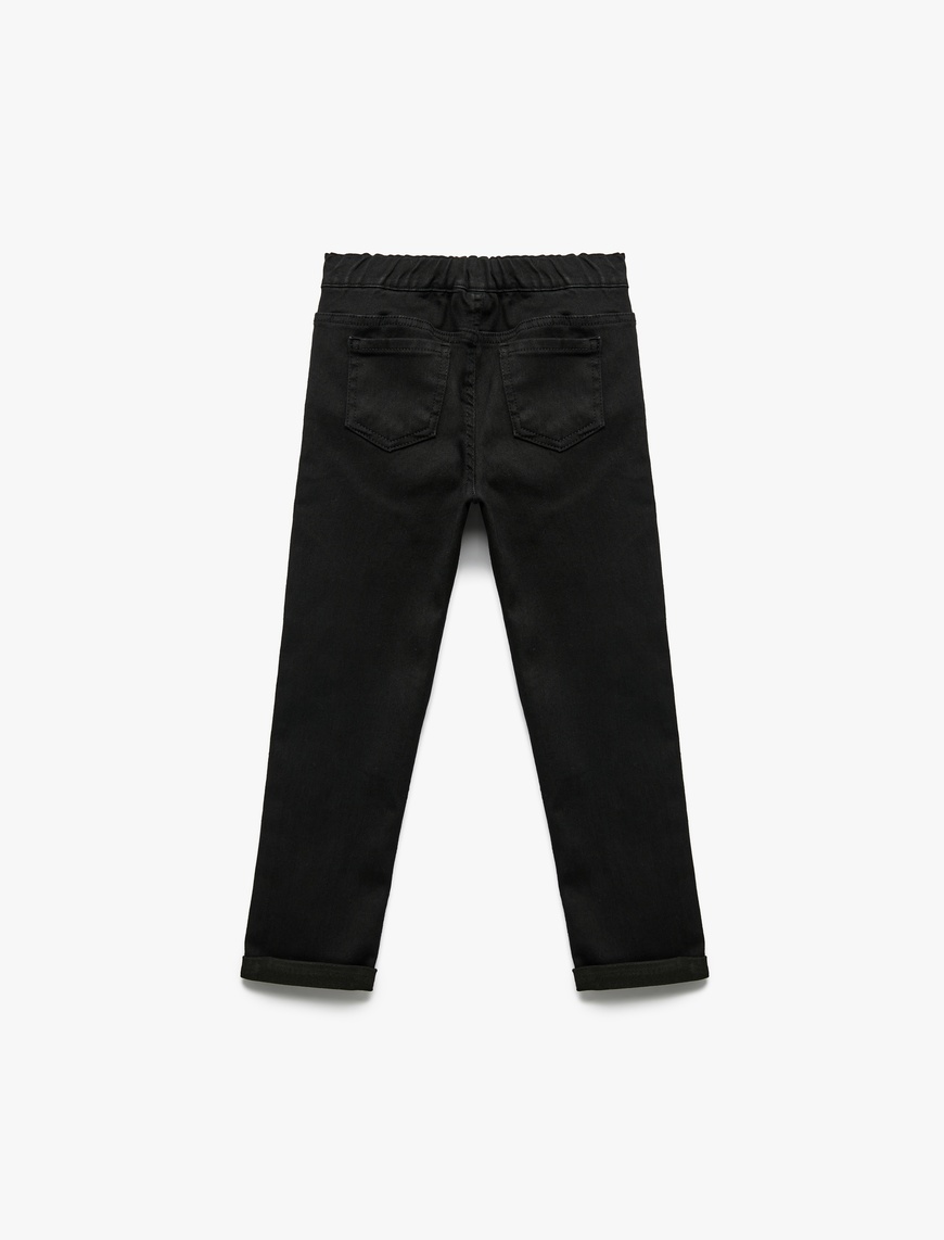  Erkek Bebek Pamuklu Relax Fit Denim Pantolon