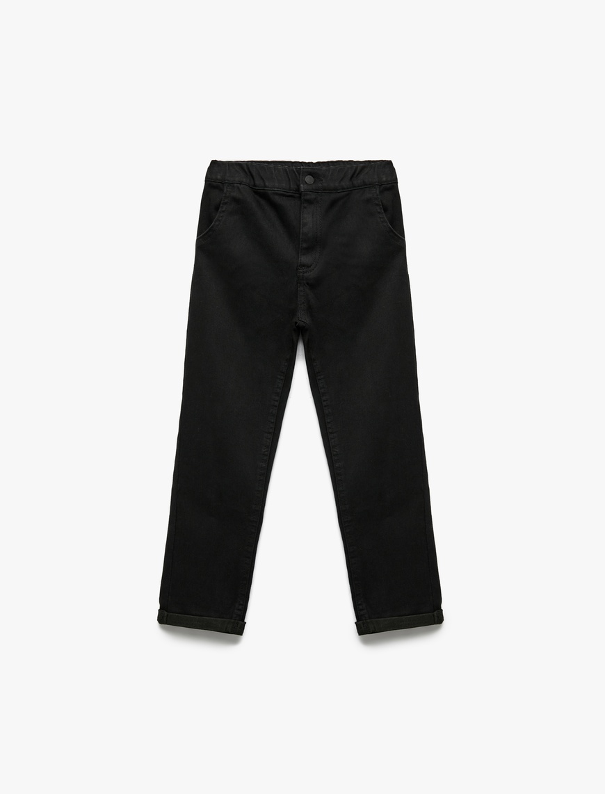  Erkek Bebek Pamuklu Relax Fit Denim Pantolon