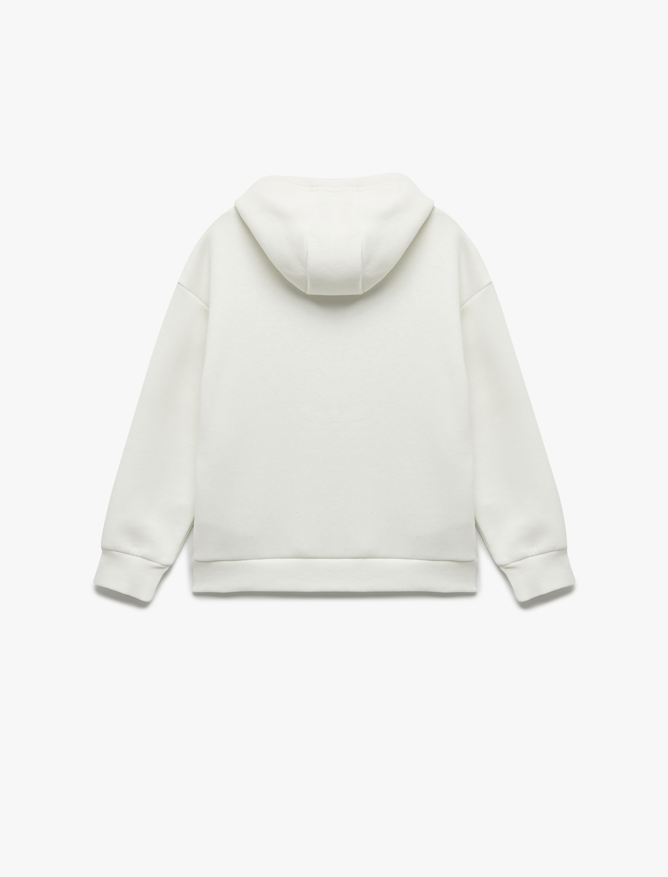  Erkek Çocuk Şardonlu Uzun Kollu Kapşonlu Baskılı Sweatshirt