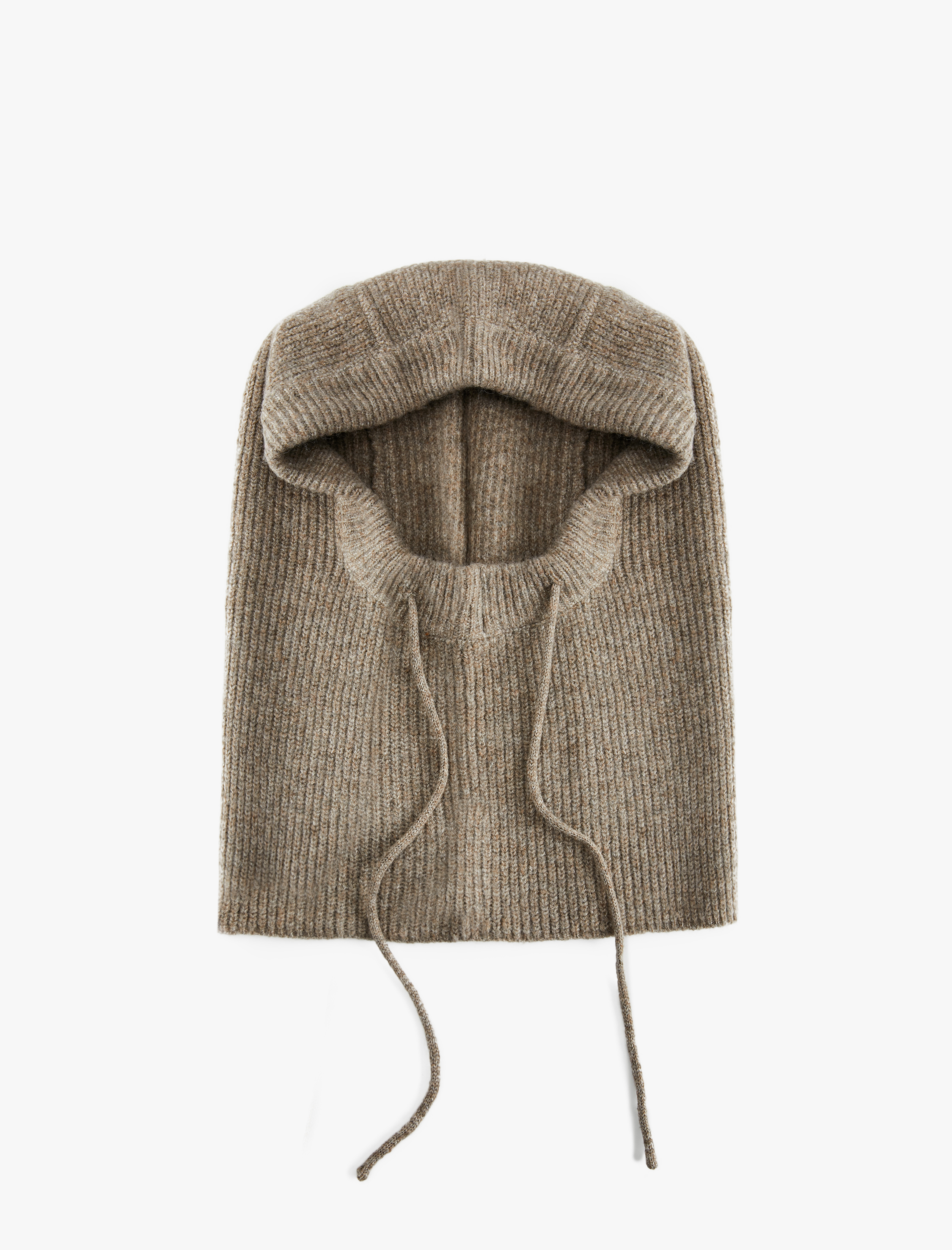  Kadın Bağcık Detaylı Triko Balaklava Bere - Koton X Sima Tarkan