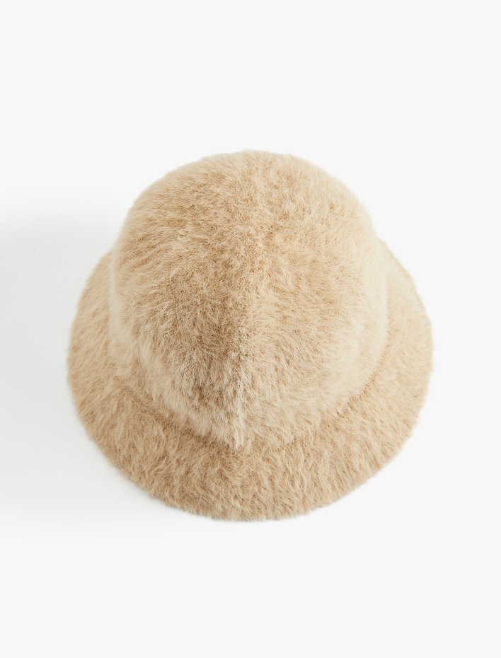 Kadın Peluş Bucket Şapka