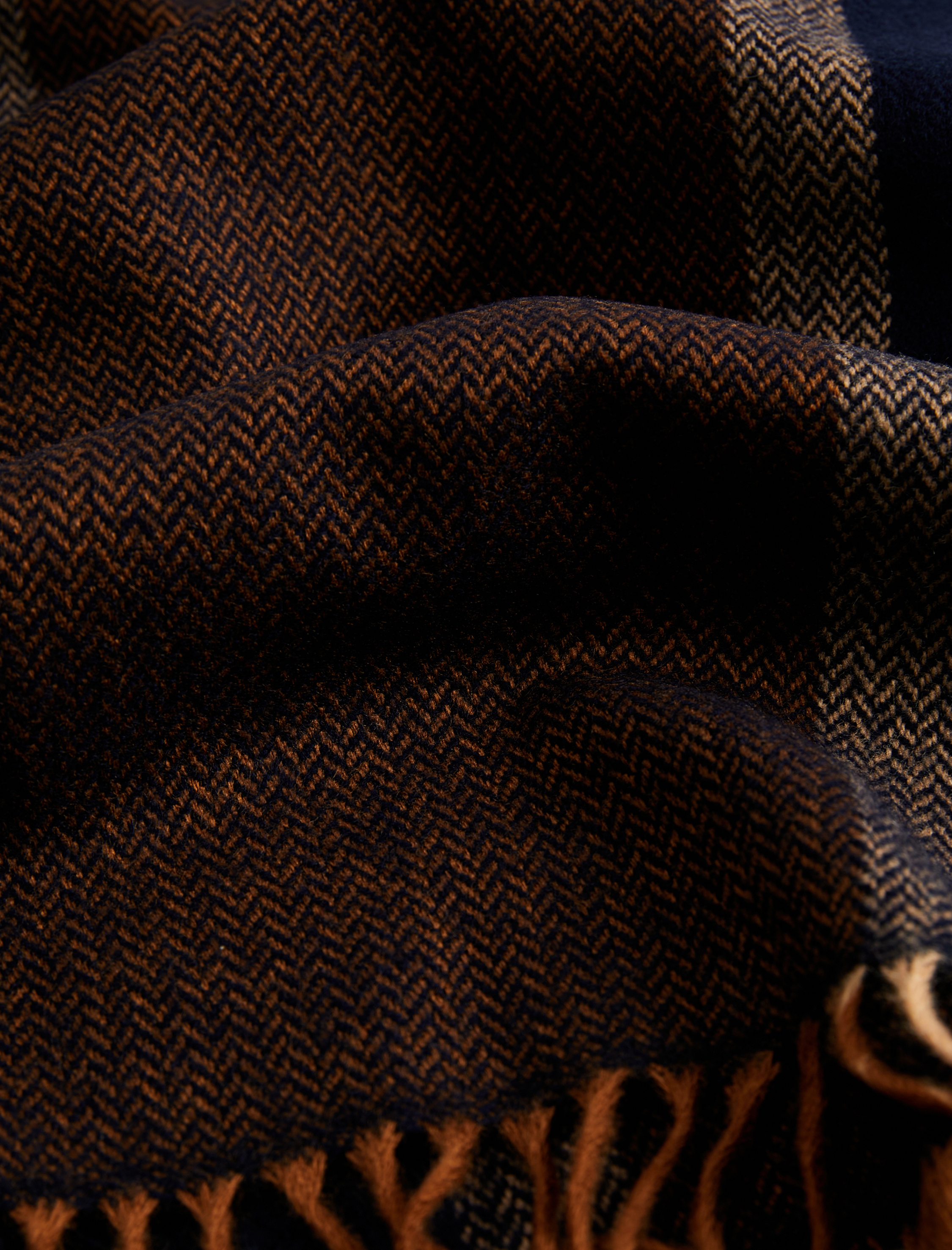  Erkek Çizgili Uzun Püsküllü Atkı