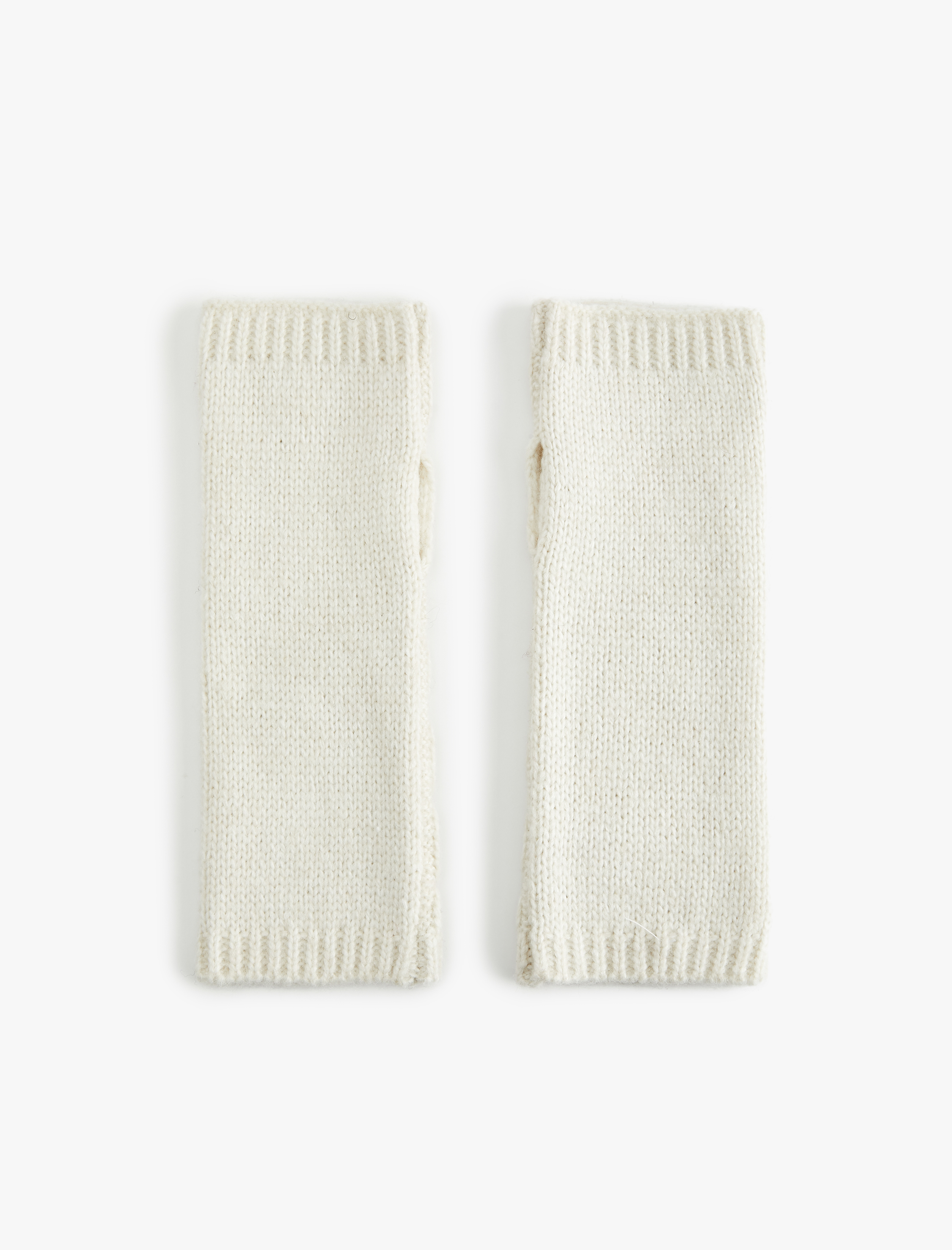  Kadın Saç Örgü Dokulu Parmaksız Kırçıllı Uzun Eldiven