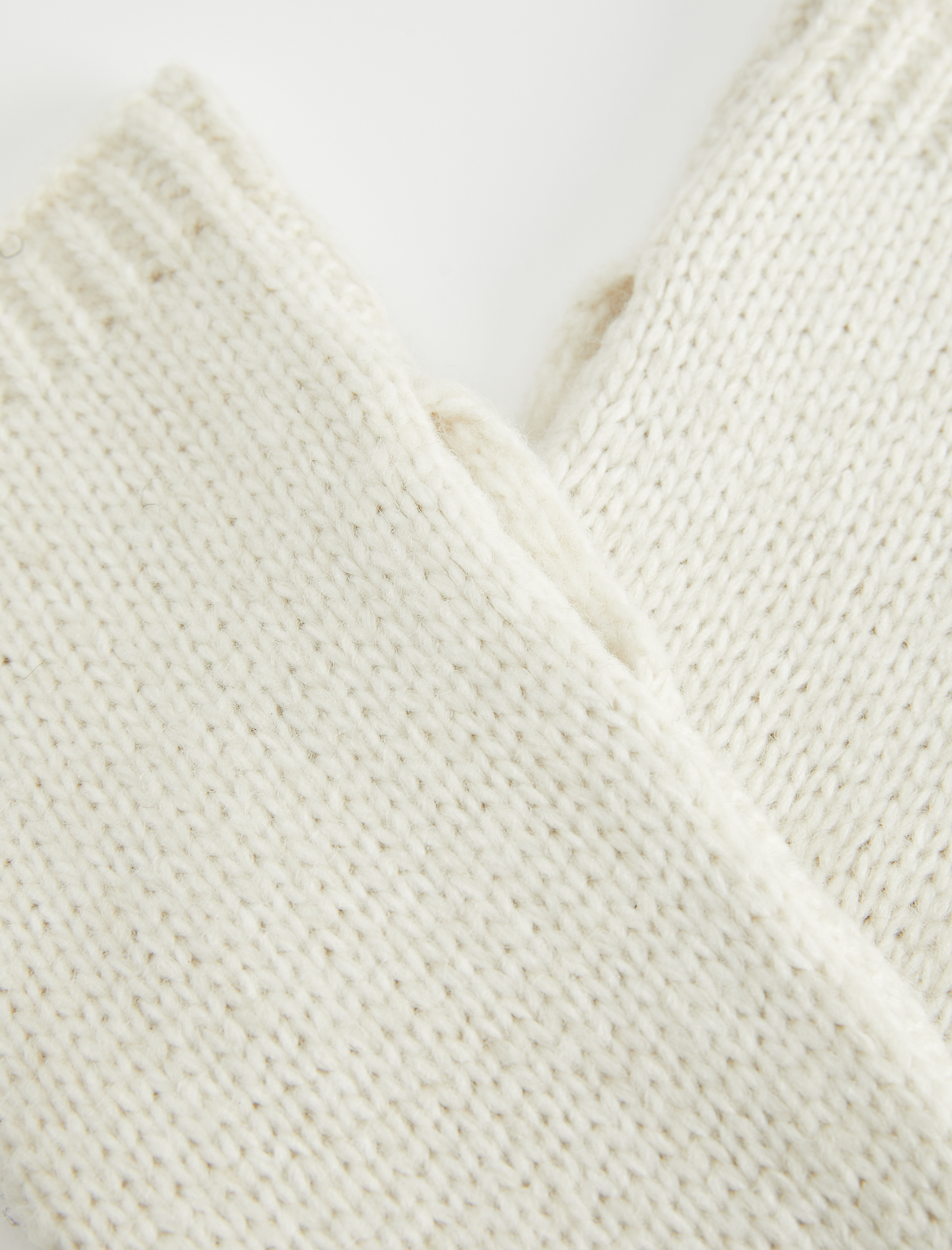  Kadın Saç Örgü Dokulu Parmaksız Kırçıllı Uzun Eldiven