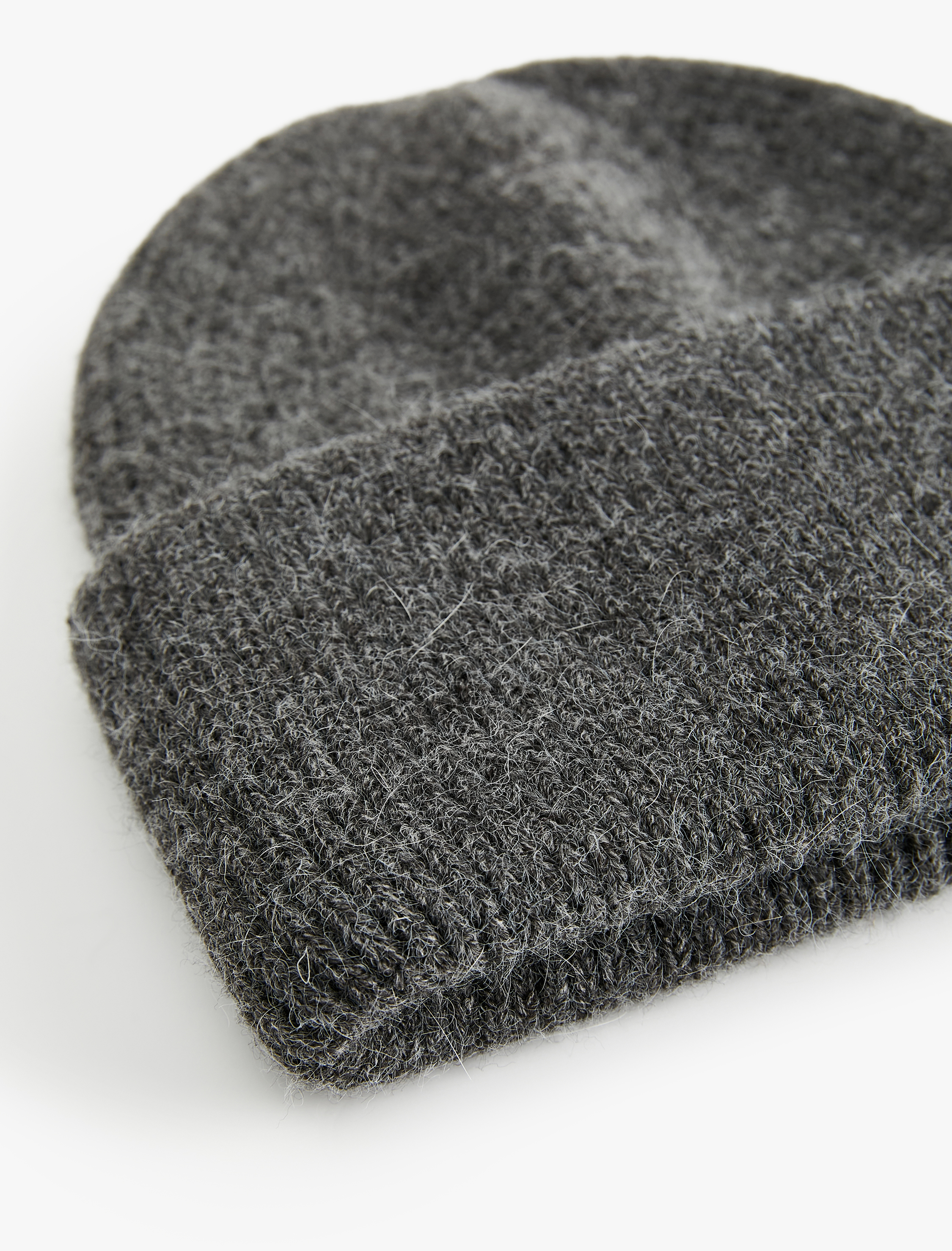  Kadın Yumuşak Dokulu Katlama Detaylı Basic Triko Örgü Bere