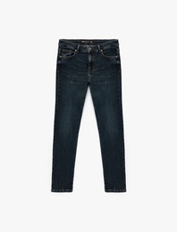 Normal Bel Pamuklu Slim Fit Jean - Brad Jean
