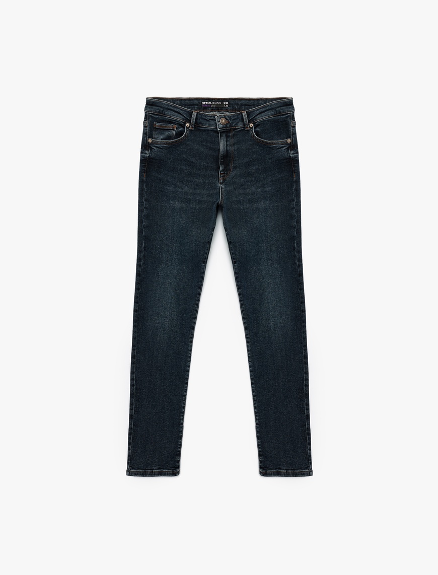   Normal Bel Pamuklu Slim Fit Jean - Brad Jean