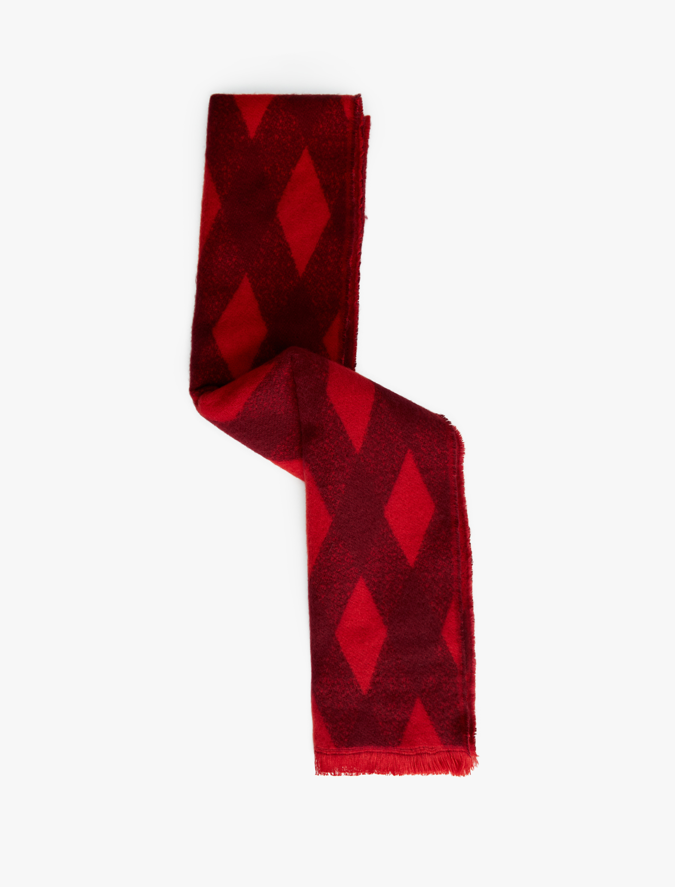  Kadın Geometrik Desenli Çok Renkli İnce Püsküllü Uzun Atkı