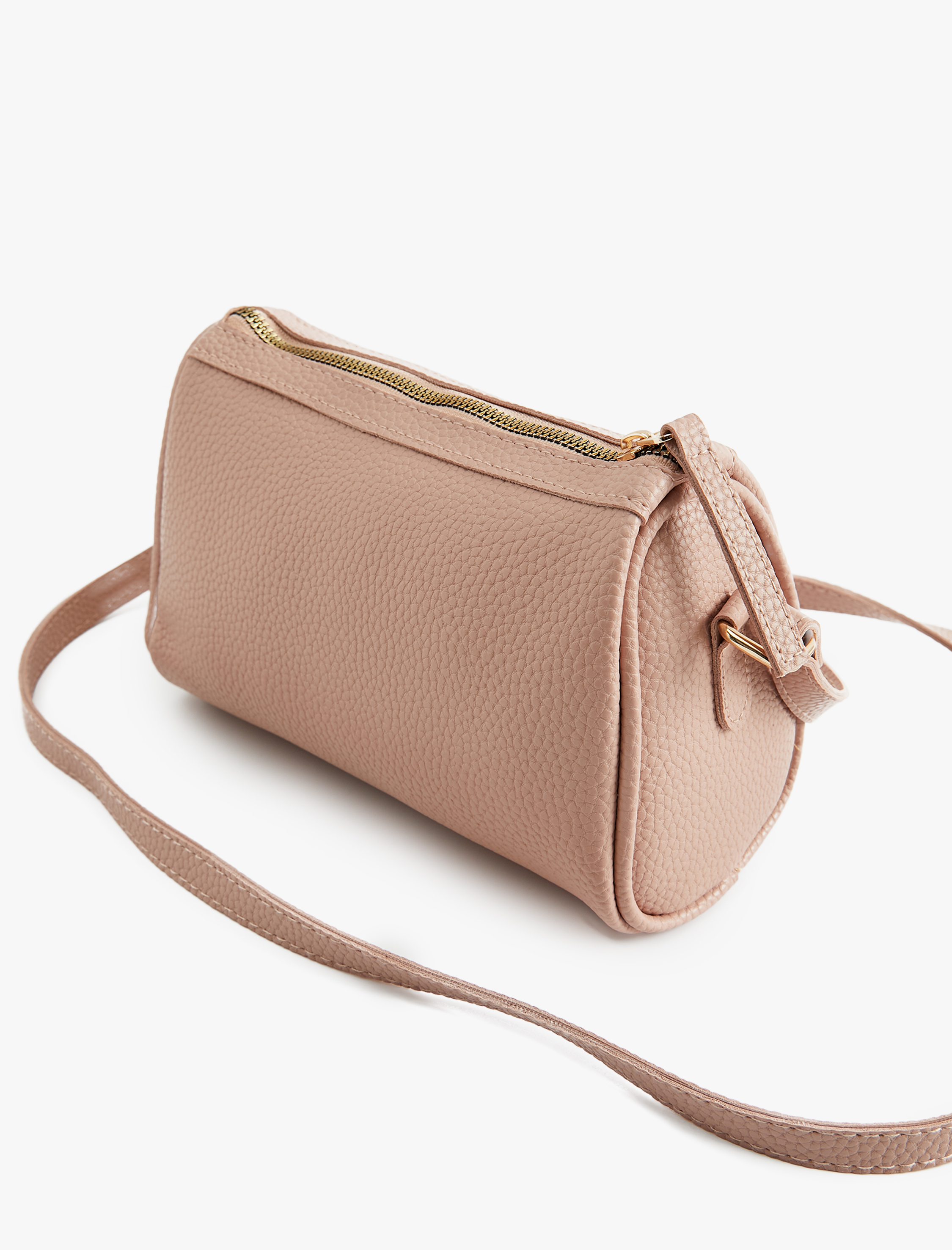  Kadın Fermuarlı Suni Deri Askılı Çapraz Çanta