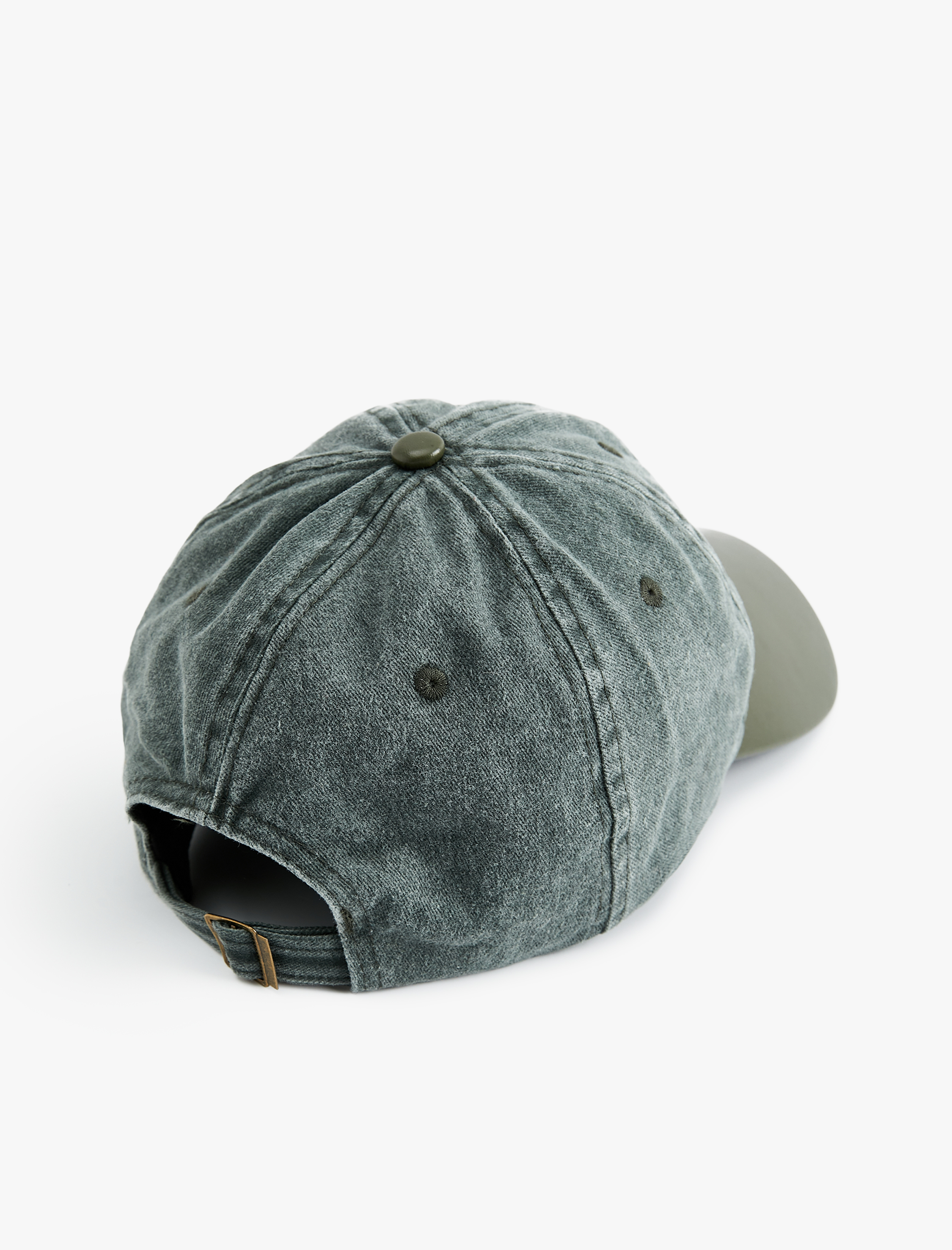  Erkek Suni Deri Detaylı Kep Şapka