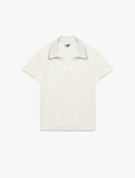 Slim Fit Kısa Kollu Polo Yaka Spor Tişört