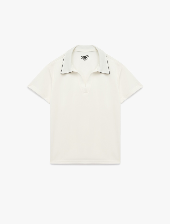  Slim Fit Kısa Kollu Polo Yaka Spor Tişört