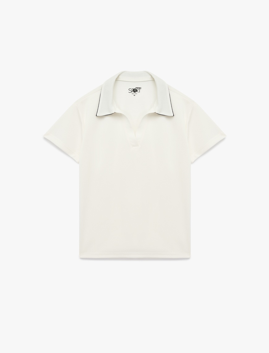   Slim Fit Kısa Kollu Polo Yaka Spor Tişört