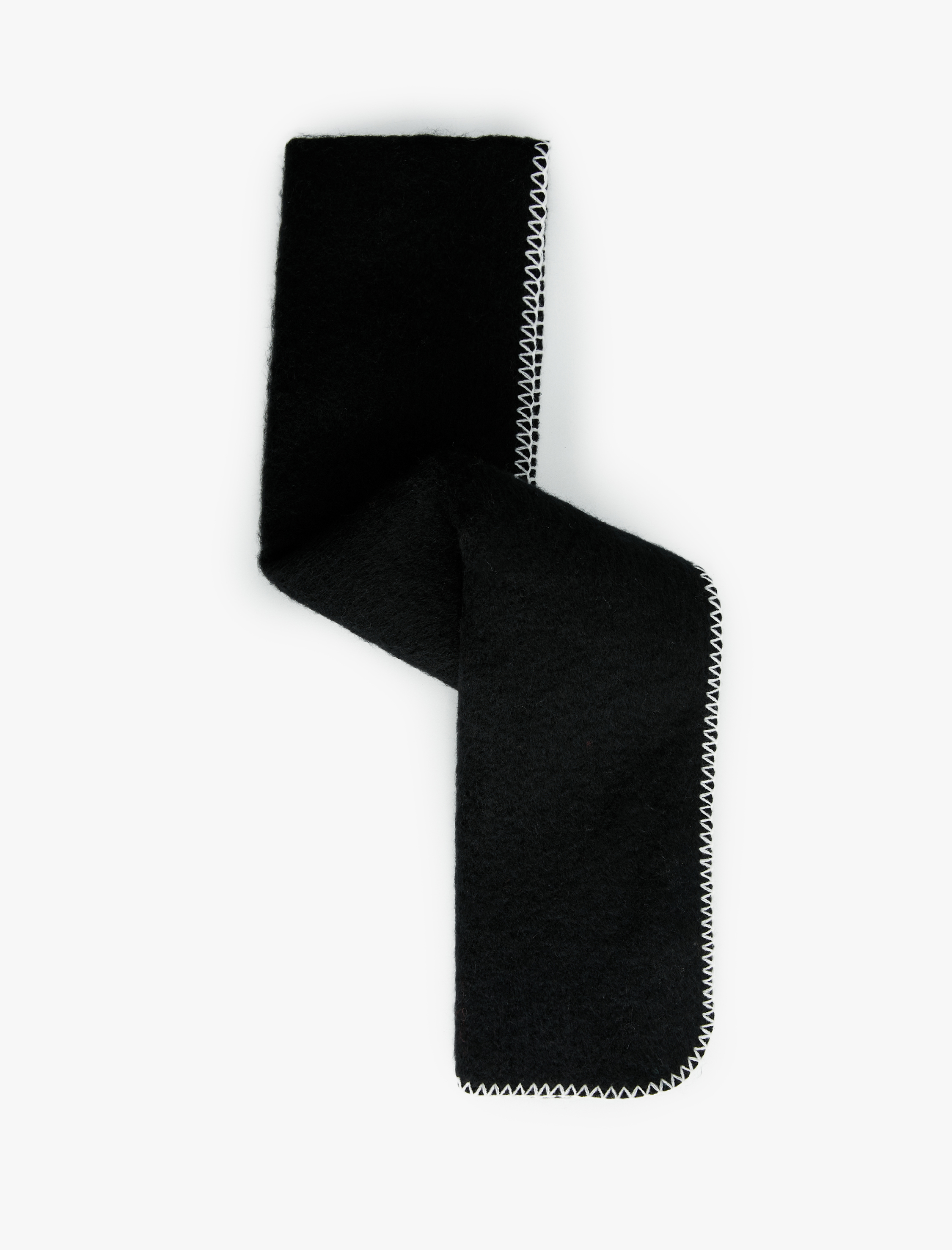  Kadın Dikiş Detaylı Yumuşak Dokulu Uzun Atkı