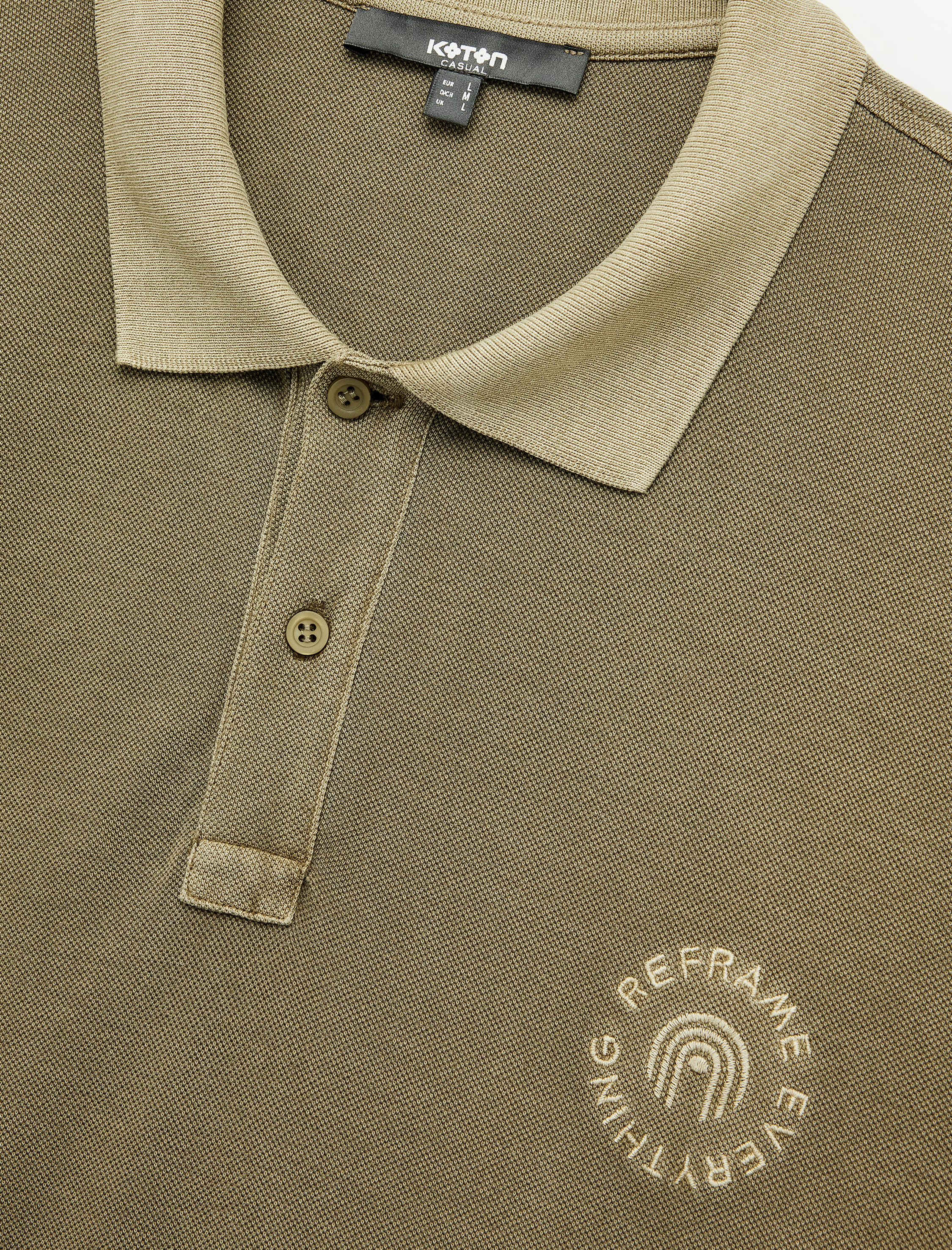   Regular Fit Nakışlı Kısa Kollu Pamuklu Polo Yaka Tişört