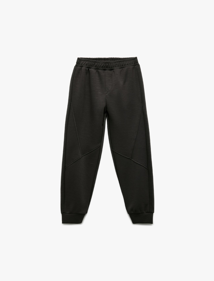 Erkek Çocuk Viskon Karışımlı Cepli Basic Jogger Eşofman Altı