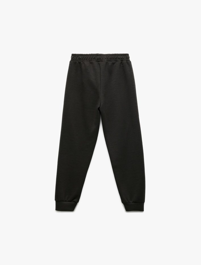 Erkek Çocuk Viskon Karışımlı Cepli Basic Jogger Eşofman Altı