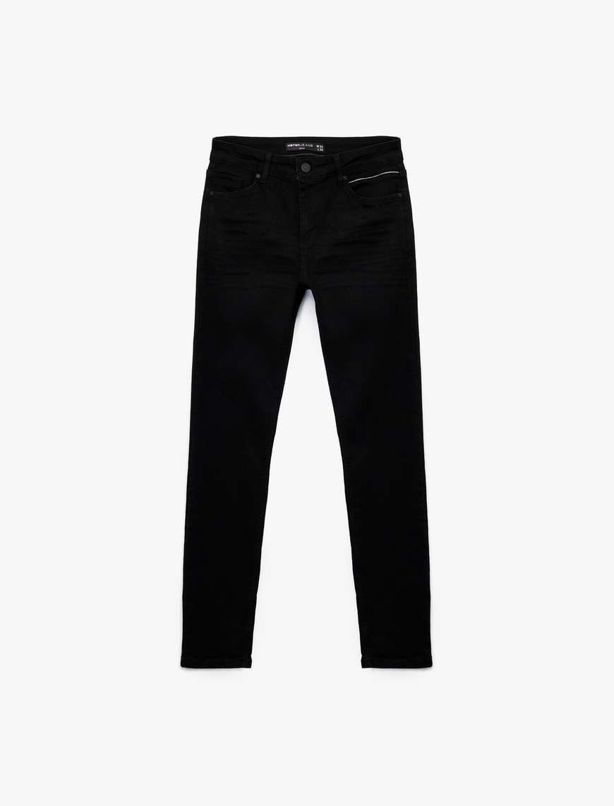   Pamuklu Normal Bel Slim Fit Jean Pantolon - Brad Jean